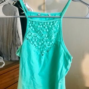 Tiffany blue tank top